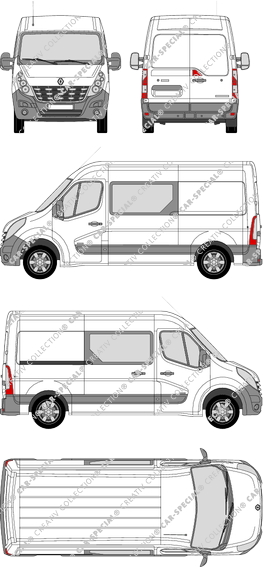 Renault Master van/transporter, 2010–2014 (Rena_366)