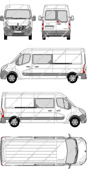 Renault Master van/transporter, 2010–2014 (Rena_373)