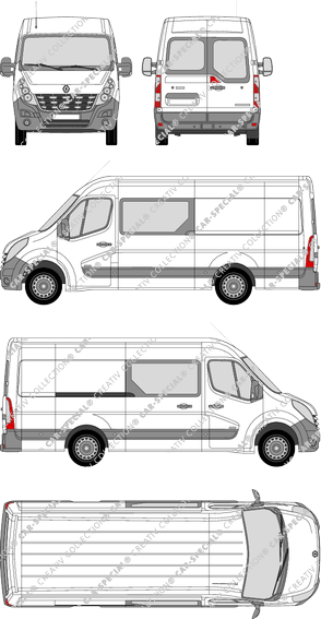 Renault Master van/transporter, 2010–2014 (Rena_376)