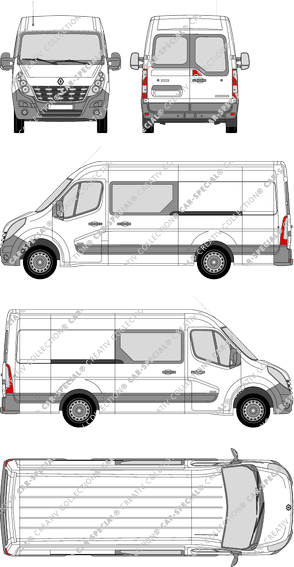 Renault Master van/transporter, 2010–2014 (Rena_377)