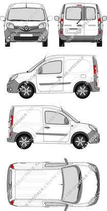 Renault Kangoo Rapid, Rapid Compact, van/transporter, rear window, Rear Wing Doors (2013)