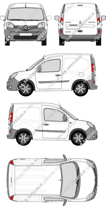 Renault Kangoo Rapid, Rapid Compact, fourgon, Rear Flap (2013)