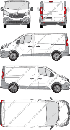 Renault Trafic van/transporter, 2014–2019 (Rena_544)