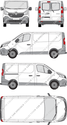 Renault Trafic van/transporter, 2014–2019 (Rena_545)