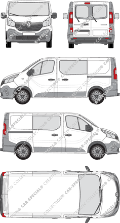Renault Trafic van/transporter, 2014–2019 (Rena_548)