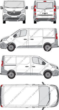 Renault Trafic van/transporter, 2014–2019 (Rena_552)