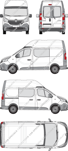 Renault Trafic van/transporter, 2014–2019 (Rena_559)