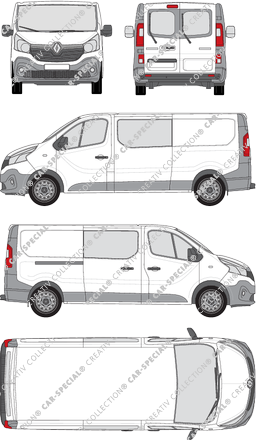 Renault Trafic van/transporter, 2014–2019 (Rena_565)