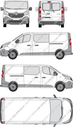 Renault Trafic van/transporter, 2014–2019 (Rena_566)