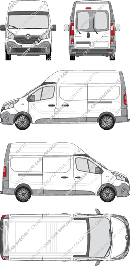 Renault Trafic van/transporter, 2014–2019 (Rena_576)