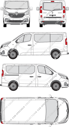 Renault Trafic minibus, 2014–2019 (Rena_583)