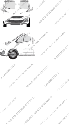 Renault Trafic minibus, 2014–2019 (Rena_584)