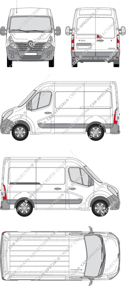Renault Master van/transporter, 2014–2019 (Rena_591)