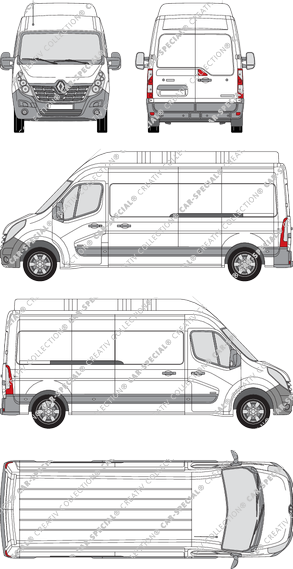 Renault Master van/transporter, 2014–2019 (Rena_608)