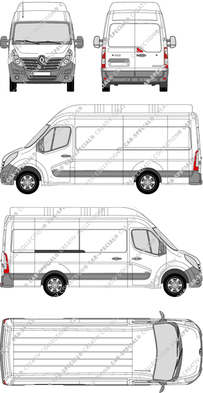 Renault Master van/transporter, 2014–2019 (Rena_615)