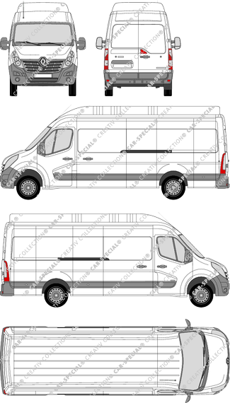 Renault Master van/transporter, 2014–2019 (Rena_624)