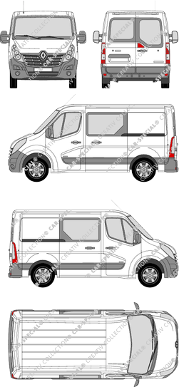 Renault Master van/transporter, 2014–2019 (Rena_630)