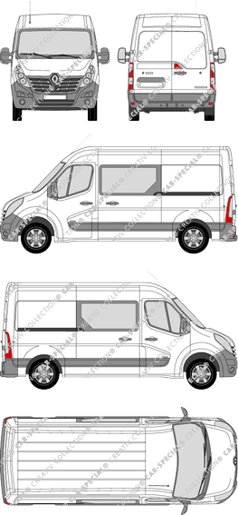 Renault Master van/transporter, 2014–2019 (Rena_636)