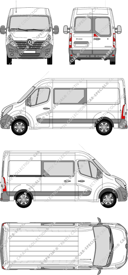 Renault Master van/transporter, 2014–2019 (Rena_637)