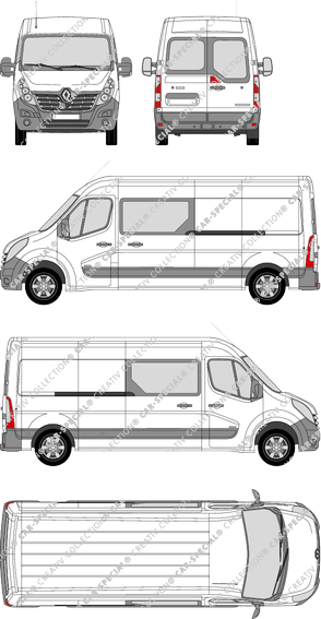 Renault Master van/transporter, 2014–2019 (Rena_642)