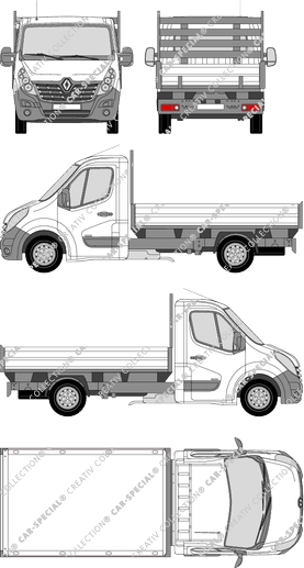 Renault Master tipper lorry, 2014–2019 (Rena_660)