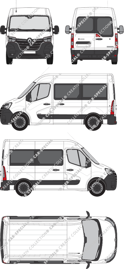 Renault Master minibus, 2019–2024 (Rena_842)