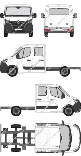 Renault Master Chassis for superstructures, 2019–2024 (Rena_851)