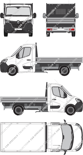Renault Master tipper lorry, 2019–2024 (Rena_858)