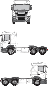 Scania G-Serie, Tractor, cabina luengo, tejado normal (2018)