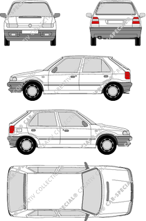 Škoda Felicia Kombilimousine, ab 1995 (Skod_001)
