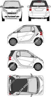 Smart Fortwo Cabrio, 2012–2015 (Smar_013)
