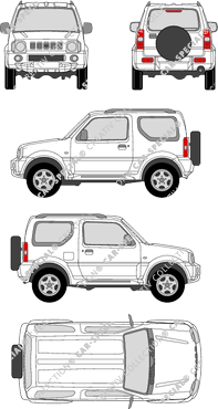 Suzuki Jimny Station wagon, 1998–2018 (Suzu_012)