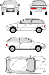 Suzuki Swift Hatchback, 2000–2003 (Suzu_015)