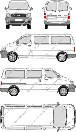 Toyota HiAce Kleinbus, 2006–2013 (Toyo_151)