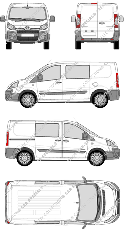 Toyota Proace, Kastenwagen, L1H1, Doppelkabine, Rear Wing Doors, 1 Sliding Door (2013)
