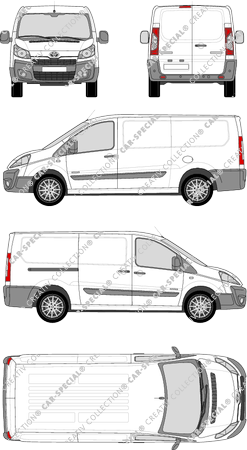 Toyota Proace, Kastenwagen, L2H1, Rear Wing Doors, 1 Sliding Door (2013)