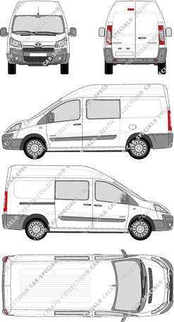 Toyota Proace, Kastenwagen, L2H2, Doppelkabine, Rear Wing Doors, 1 Sliding Door (2013)