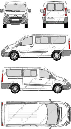Toyota Proace, microbús, L2H1, Rear Wing Doors, 1 Sliding Door (2013)