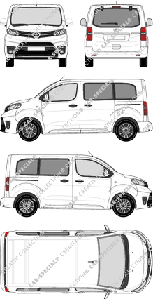 Toyota Proace Verso, Verso, compacto, Rear Flap, 2 Sliding Doors (2016)