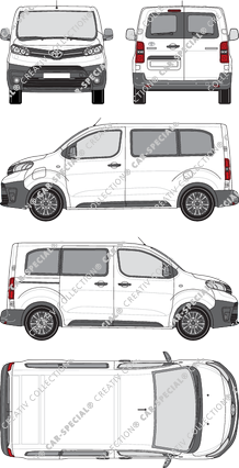 Toyota Proace Electric Combi minibus, 2021–2024 (Toyo_372)