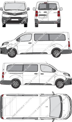 Toyota Proace Electric Combi, Combi, largo (L2), Rear Wing Doors, 1 Sliding Door (2021)