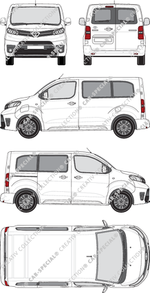 Toyota Proace Electric Verso minibus, 2021–2024 (Toyo_378)