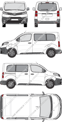 Toyota Proace Electric Combi minibus, 2021–2024 (Toyo_402)