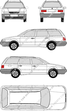 Volkswagen Passat Variant, Variant, 5 Doors (1993)