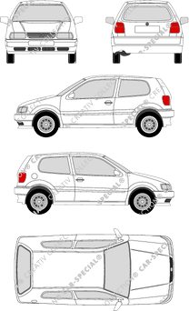 Volkswagen Polo Hatchback, 1994–1999 (VW_033)