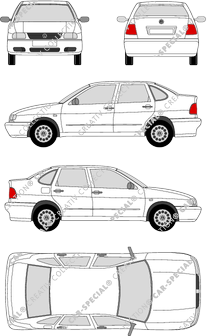 Volkswagen Polo Classic limusina, 1995–2001 (VW_035)