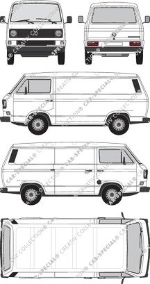 Volkswagen Transporter fourgon, 1979–1992 (VW_076)