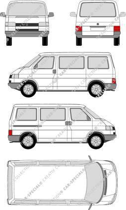 Volkswagen Transporter minibus, 1990–2003 (VW_086)