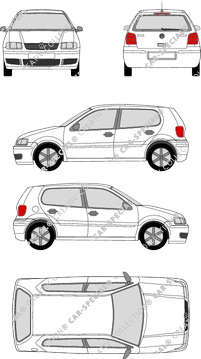 Volkswagen Polo, III, Kombilimousine, 5 Doors (1999)