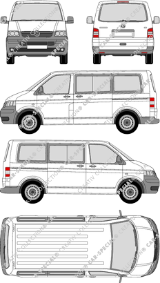 Volkswagen Transporter minibus, 2003–2009 (VW_116)